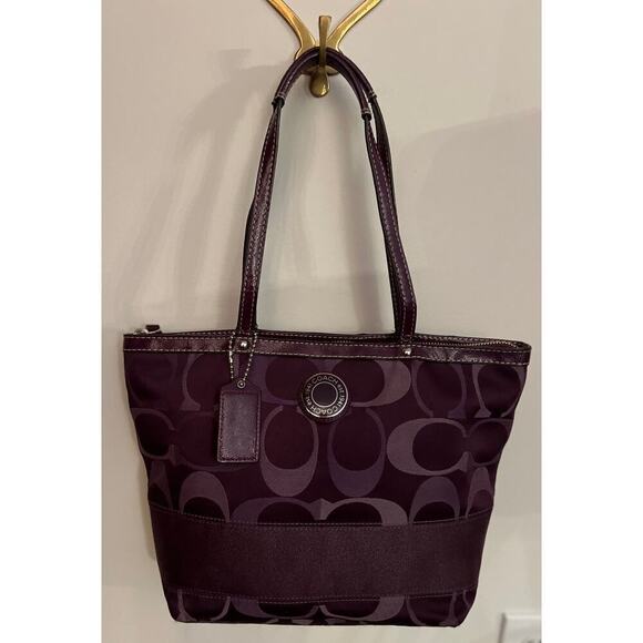 Coach Handbags - Coach Plum Tote